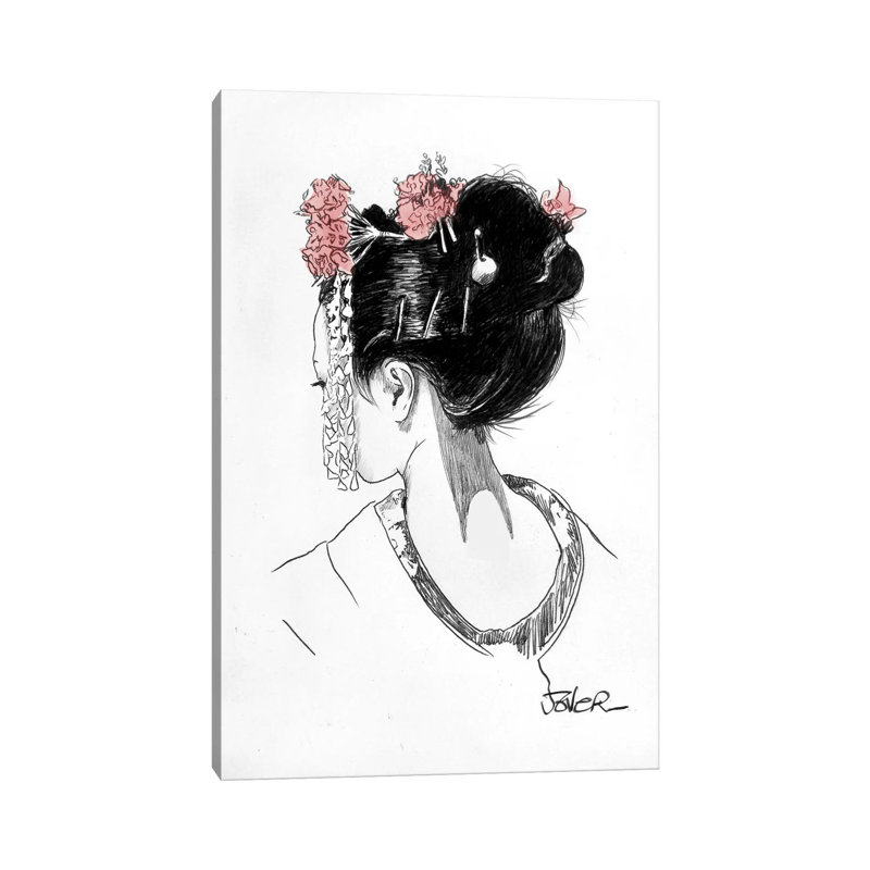 Atsuko by Loui Jover - Wrapped Canvas Print, 152.5 cm H x 101.5 cm W