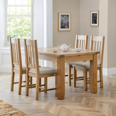 Nutmeg 90 cm Extendable Rectangular Dining Table
