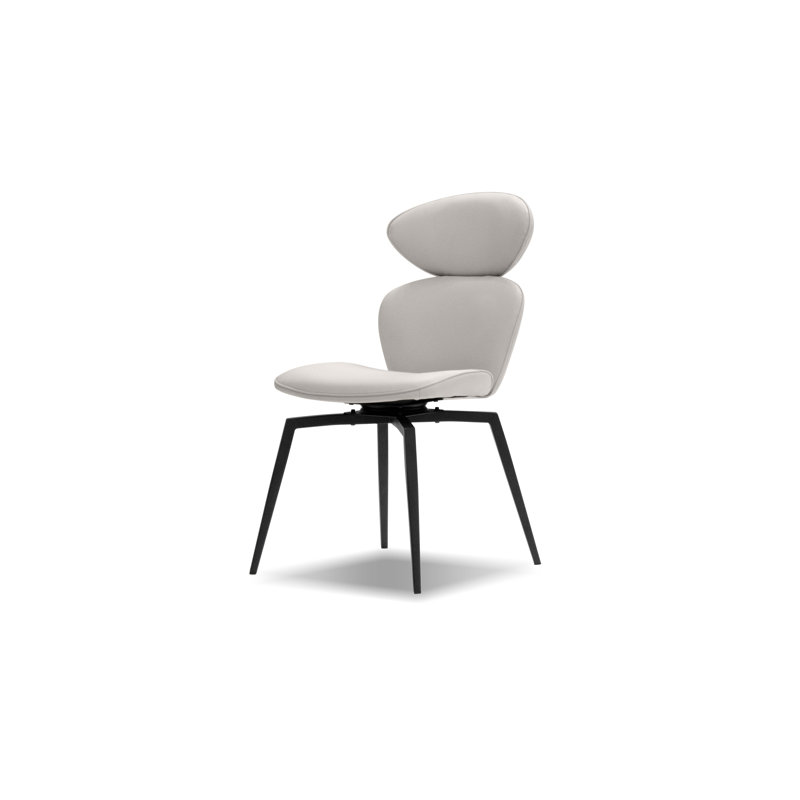 Antler 18.5'' H Upholstered Metal Side Chair, White