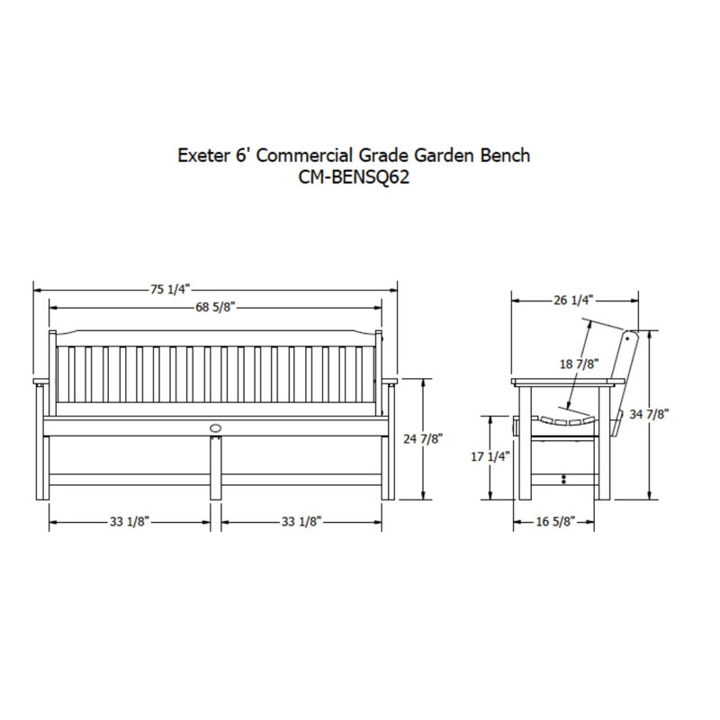 Banc de jardin en plastique Lunz, Gris havre