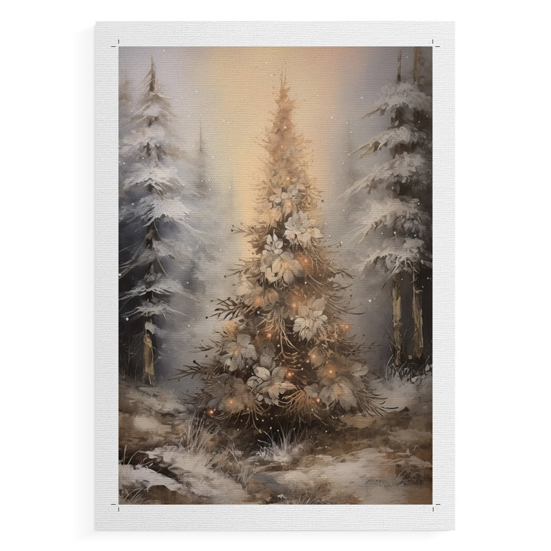 Fêtes de Noël, art Dxxxvi - impression sur toile seulement, H 60 po x l 40 po