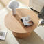 Table basse 31,49 pouces, design Mid-Century moderne, finition chêne