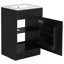 Meuble-lavabo de 20 po avec lavabo, meuble-lavabo avec tablette de porte et tablette réglable-516150777