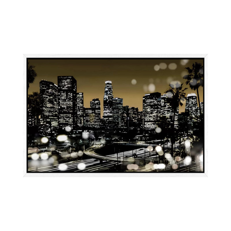 L.A. Nights I by Kate Carrigan - Print on Canvas, 152.5 cm H x 101.5 cm W, White Framed Canvas