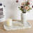 Guein Rectangle Natural Marble Tray,Bianco Palomino