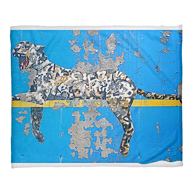 Banksy Sewn Throw Blanket, 30" W x 40" L