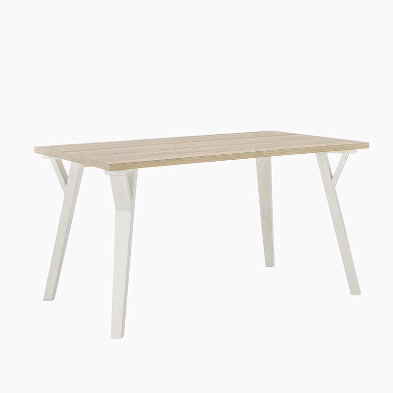 Alwynn Contemporary Rectangular Dining Table, White