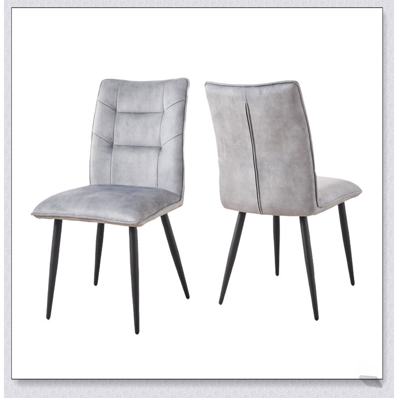Ensemble de chaises de salle à manger 2 pièces Modern, Gris