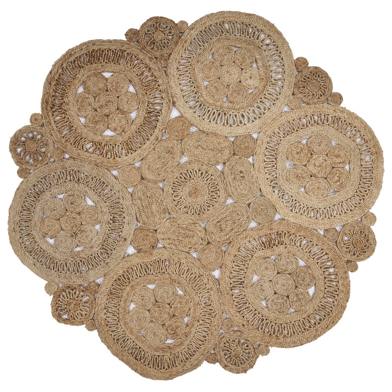 Mooresboro Hand Braided Indoor Rug, Round 6'