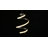 Arianda 11" 1-Light Modern Minimalist Metal Helix Swirl Abstract Integrated LED Pendant-807737983