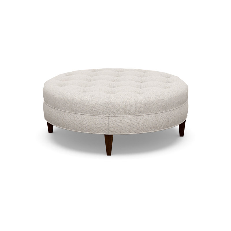 Round Ottoman, Walnut, 7245-70