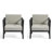 Junco Solid Wood Teak Outdoor Lounge Chair With Cushion And Arm-1326200991-1326200985