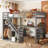 78.9" Full Size Loft Bed With Integrated Desk & 2 Chest Of Drawers - Independent Storage Stairs With LED Light Strip - Solid Wood Frame - Gray-139982903