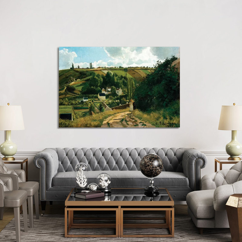 Jalais, Hill, Pontoise by Camille Pissarro - Wrapped Canvas Panoramic Painting, 152.5 cm H x 101.5 cm W