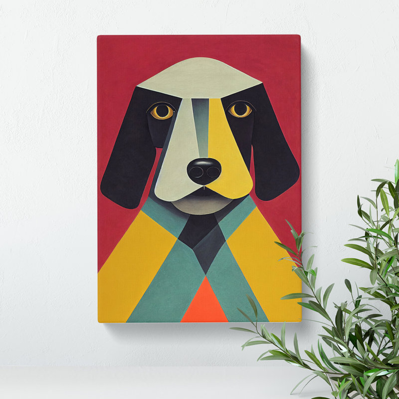 Abstract Dog No.2 - Wrapped Canvas, 76cm H x 50cm W x 3cm D