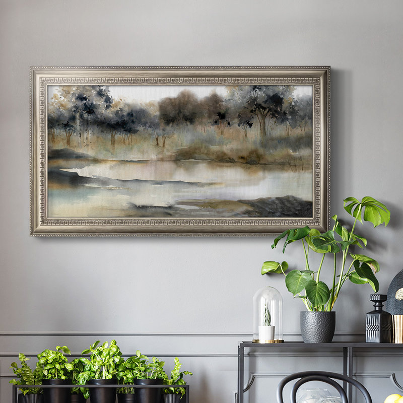 «Hilton River Serene River», reproduction de photo sur cadre simple, H 29 po x l 53 po x P 2,5 po