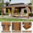 12 ft x 20 ft Hardtop Gazebo With Galvanized Steel Double Roof, Netting & Curtains For Garden, Backyard, Deck & Lawn
