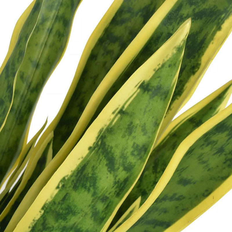 Sansevieria artificiel avec pot vert, H 25,6 po x l 5,5 po