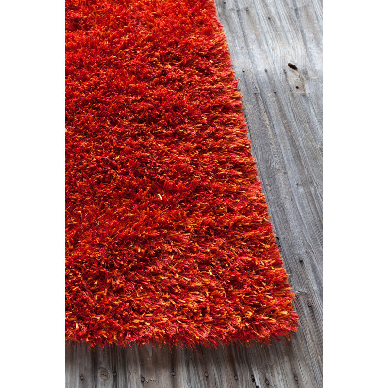 Tulip Red Area Rug, Brown, Rectangle 7'9" x 10'6"