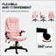 Fauteuil de bureau massant et vibrant à dossier haut avec fonction chauffante, confort optimal pour la maison et le bureau