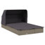 Lit de bronzage pour 2 personnes avec toit pliable en polyester 83,9 po x 46,5 po x 38,2 po Latitude Run®-981957893-987438253