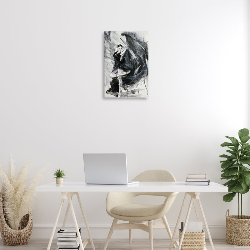 «Elegant Dancer», toile par Lucille Lee, H 24 po x l 16 po