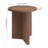 Potbelly Round End Table with Cross Base-1615457028