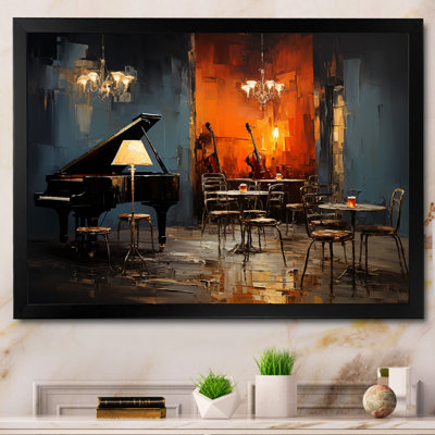 Vintage Pinao Sonata In Jazz Cafe II - Music Jazz Wall Art