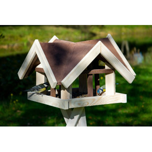 dobar Vogelhaus zum Aufhängen, mit grünem Bitumendach