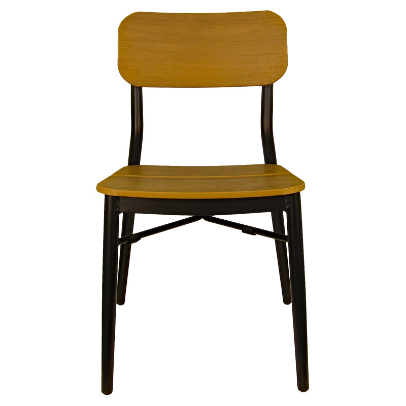Chaise empilable élégante en aluminium