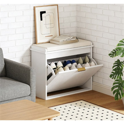 Banc de rangement pour chaussures, banc d'entrée, armoire à chaussures