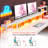 71"w Led L-shaped Computer Desk,gaming Desk With Power Outlet,home Office Desk With Monitor Stand-104924504