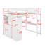 Lit mezzanine double avec bureau, tablettes et tiroirs-1482463180
