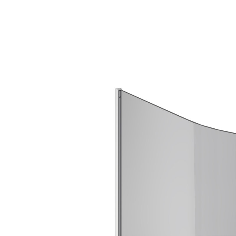 35.43'' W 78.74'' H Framed Double Slide Shower Enclosure, Chrome