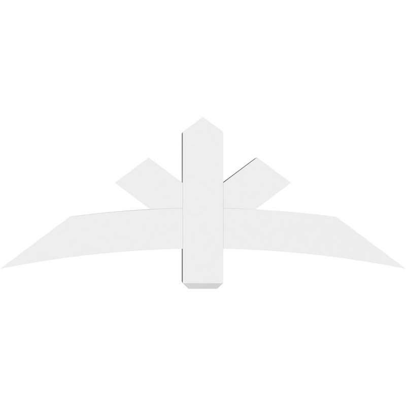 Support de pignon Alberta Alberta, H 22,5 po x l 60 po (pas: 9/12), P 6 po x F 6 po, PVC