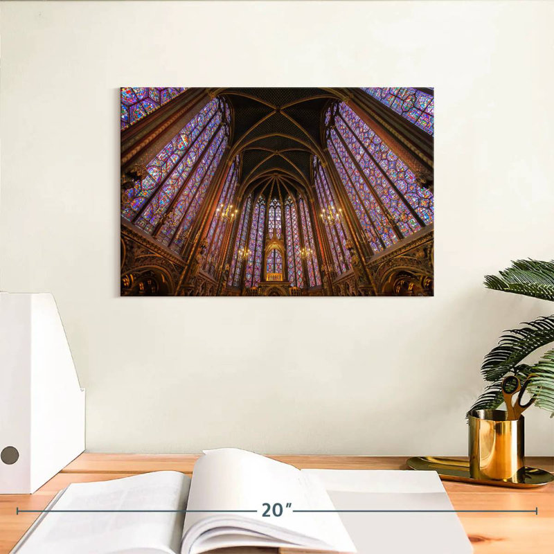 Lilie Inside Sainte Chapelle, 8" H x 12" W