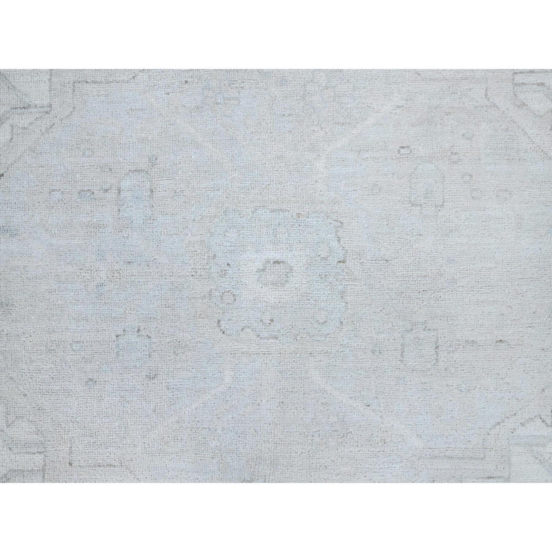 Tapis Chobi en laine noué à la main 10 pi x 13 pi 7 po blanc A6799F6402004105B3083EE1D84A6DCD