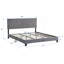 Base de lit plateforme confortable et élégante avec tête de lit capitonnée pour un sommeil relaxant et paisible