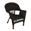 Chaise en osier espresso