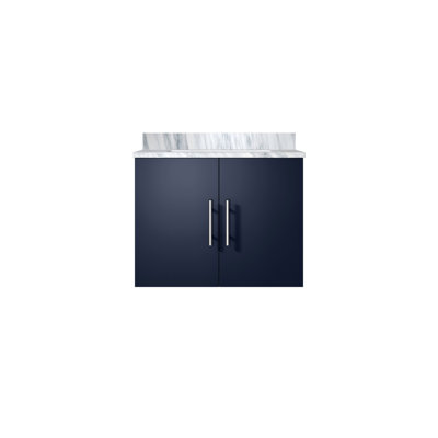 Meuble-lavabo de salle de bain 24 po X P 22 po D, avec plateau en marbre de Carrare