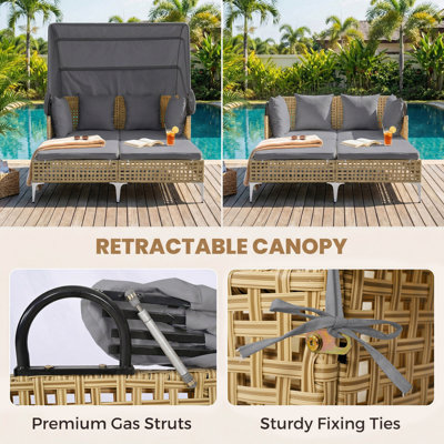 165cm Long Double Chaise