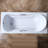 Simple White Acrylic Thickened Bathtub