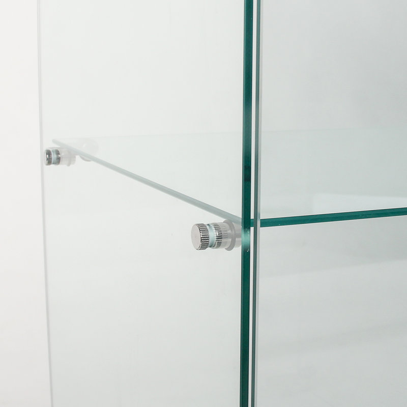 Vitrine à deux portes avec 5 tablettes, Blanc