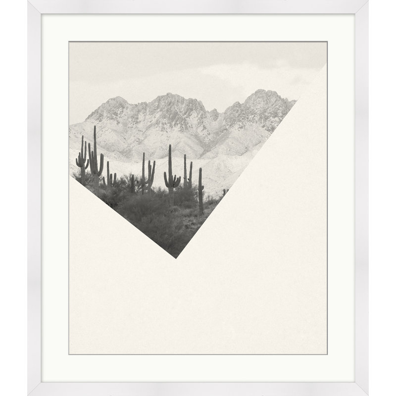 In The Distance Print, White Framed
