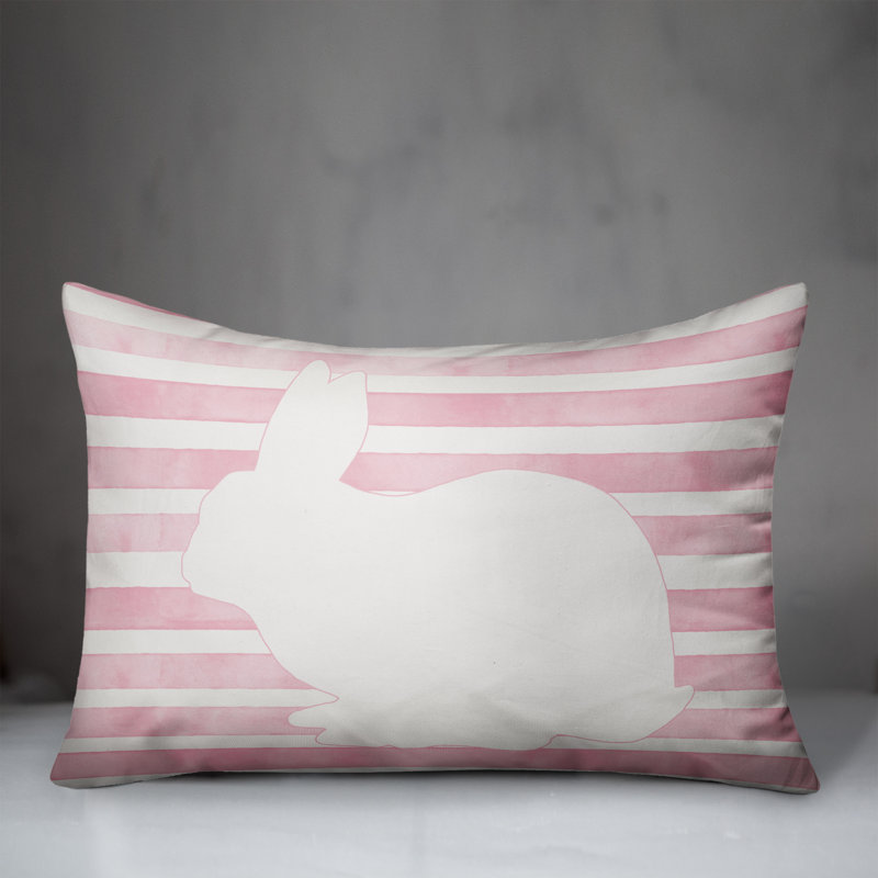 Striped Reversible Throw Pillow