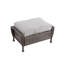 Repose-pieds d'extérieur avec coussin Nahshon