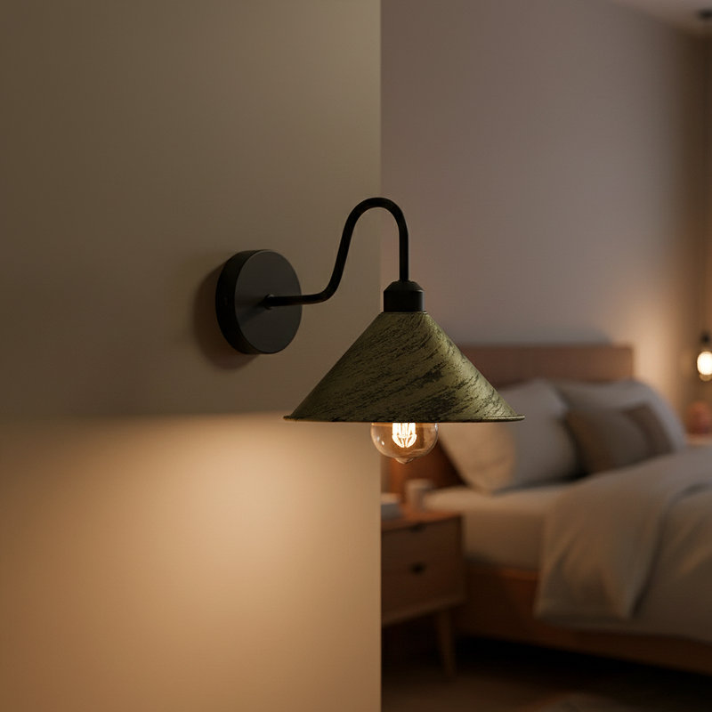 Armed Sconce, Brushed Brass