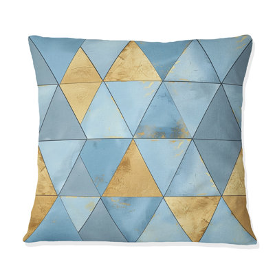 Triangle Glam III - Glam Throw Pillow