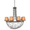 Nest 8 - Light Shaded Empire Chandelier