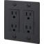 2G Duplex Outlet / Linear / Without Logo-1189236795